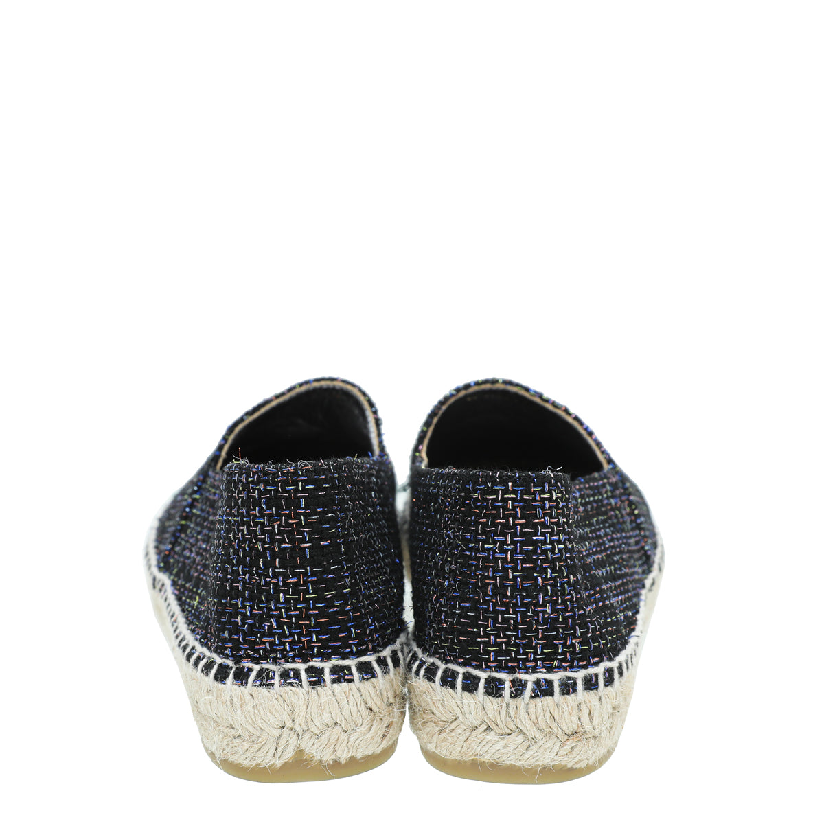 Chanel Bronze Multicolor CC Tweed Espadrille 39