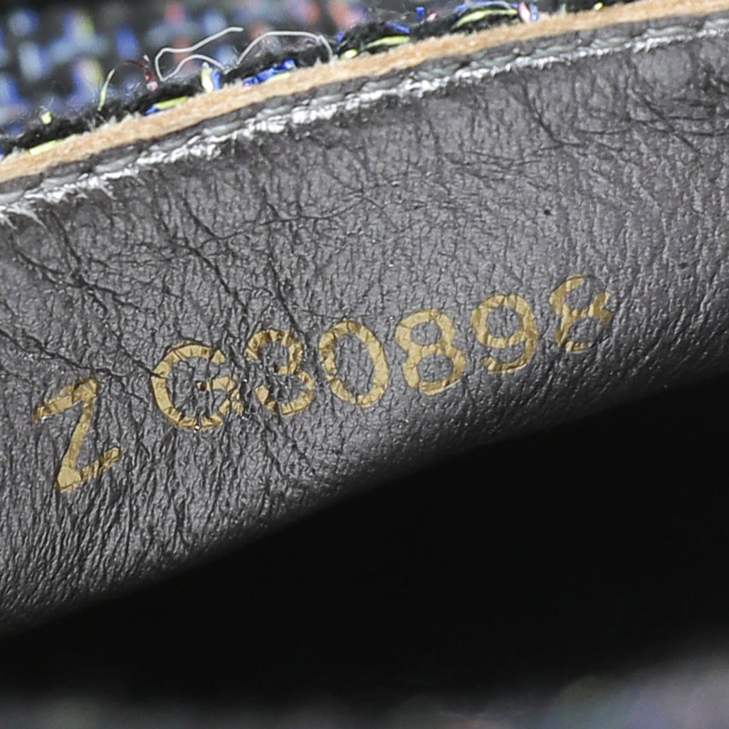 Chanel Bronze Multicolor CC Tweed Espadrille 39