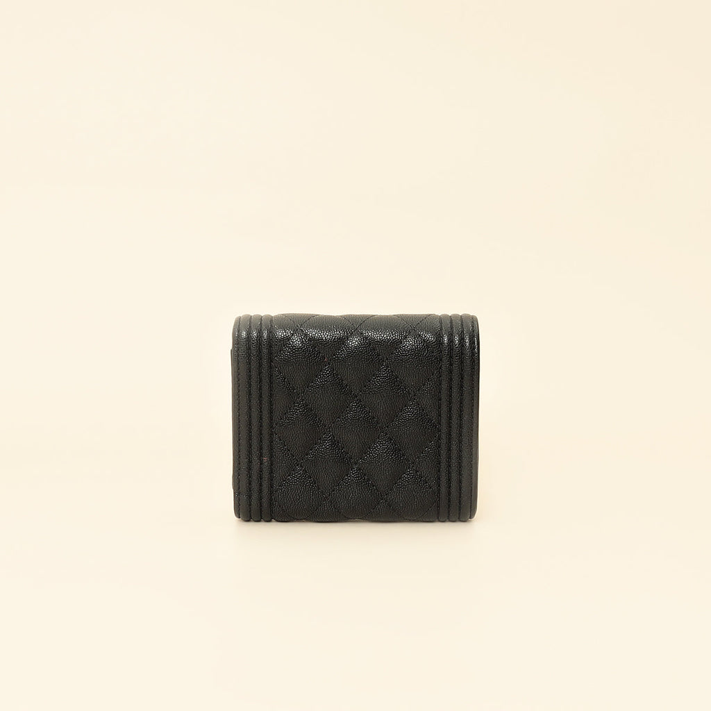 Chanel Black Boy Small Wallet