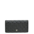 Chanel Black CC Classic Yen Wallet