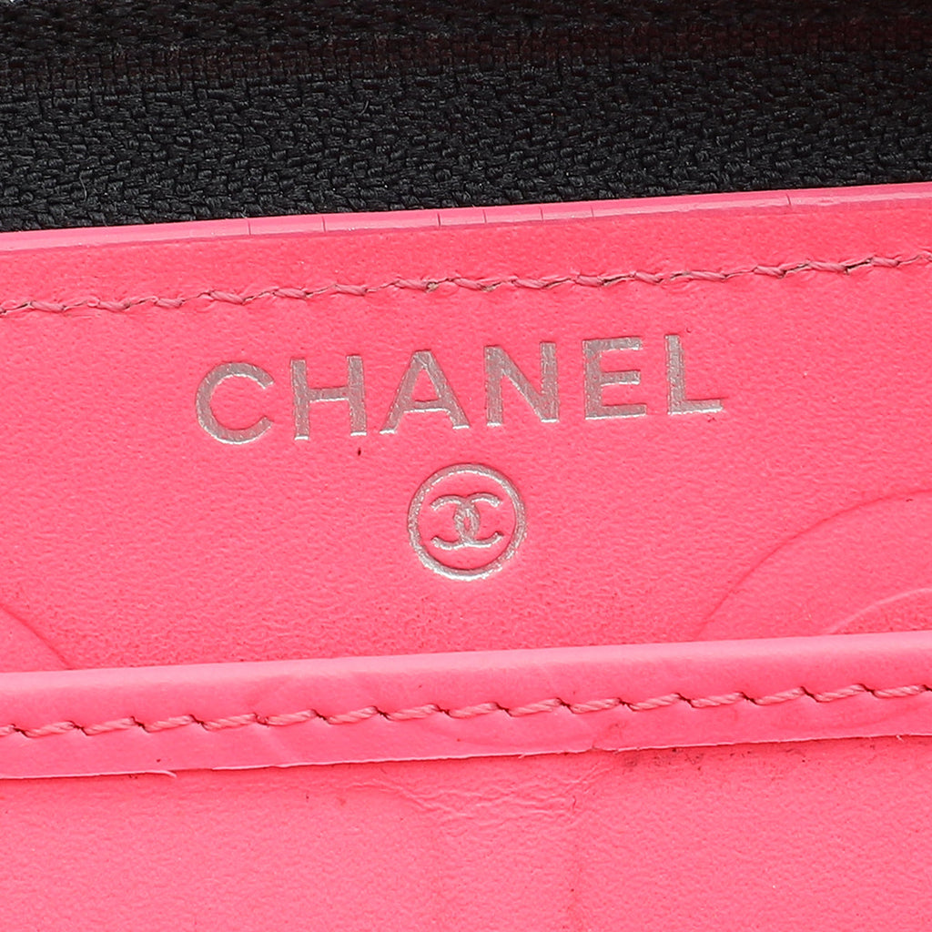 Chanel Black CC Cambon Large Gusset Zip Around Wallet