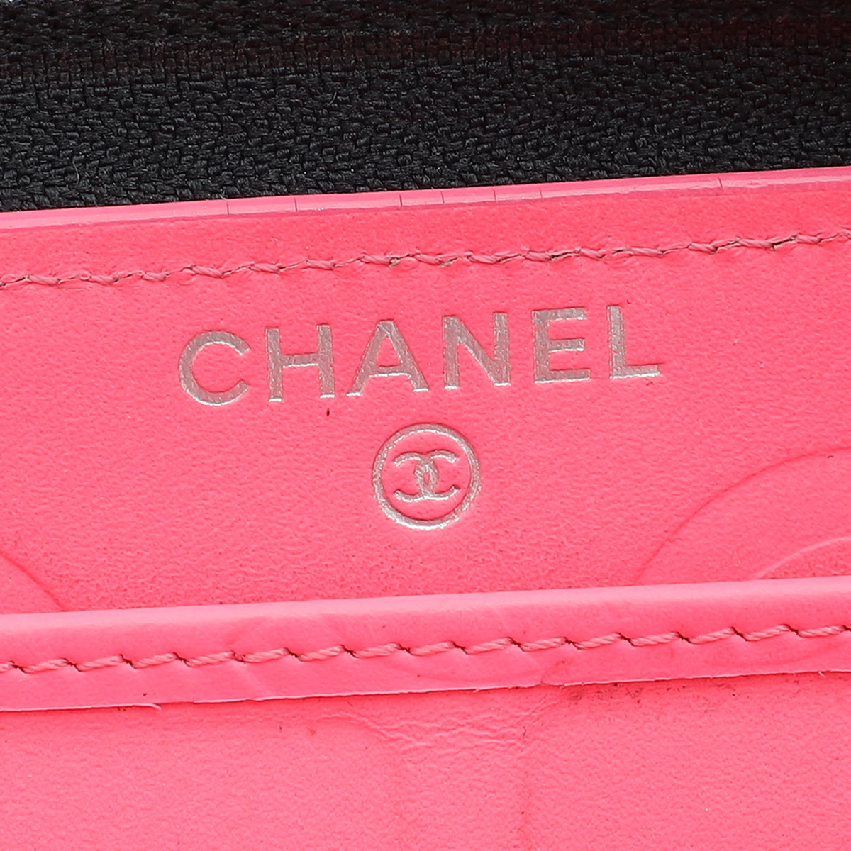 Chanel Black CC Cambon Large Gusset Zip Around Wallet