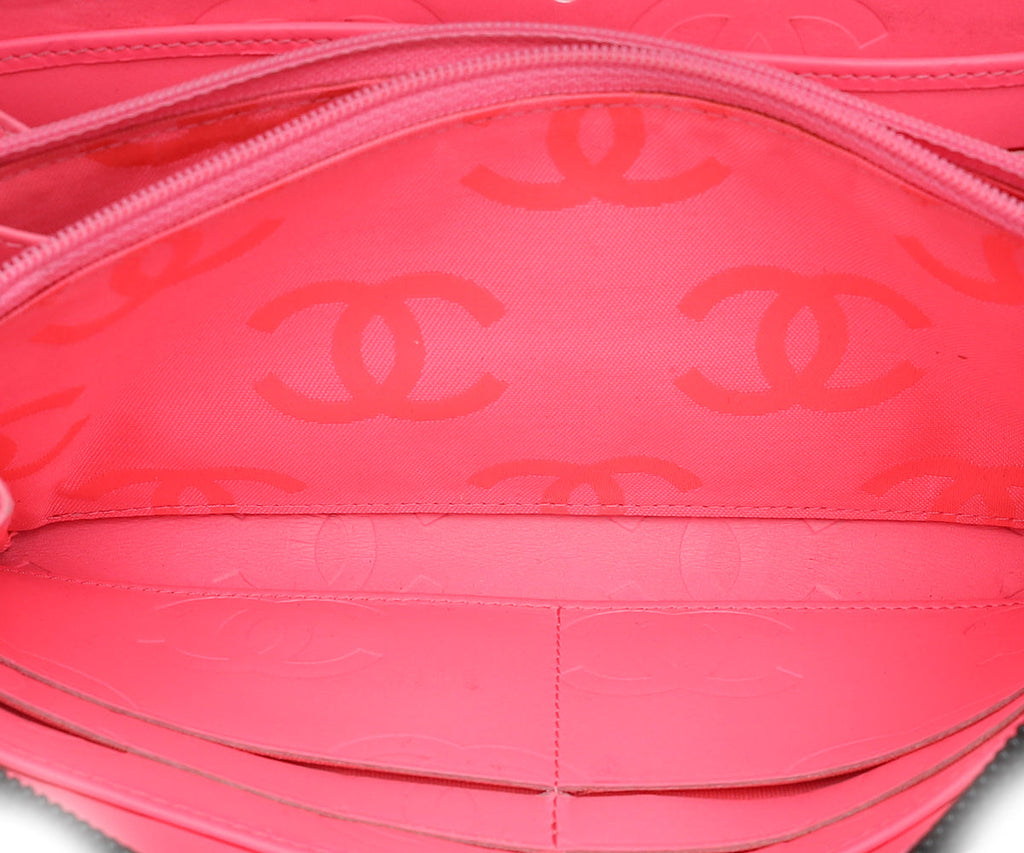 Chanel Black CC Cambon Large Gusset Zip Around Wallet