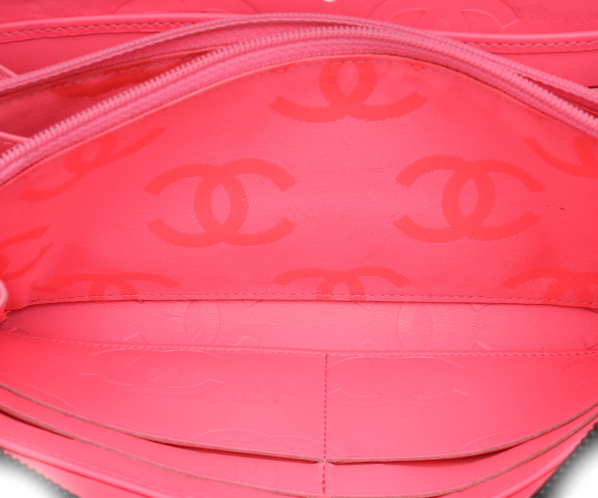 Chanel Black CC Cambon Large Gusset Zip Around Wallet