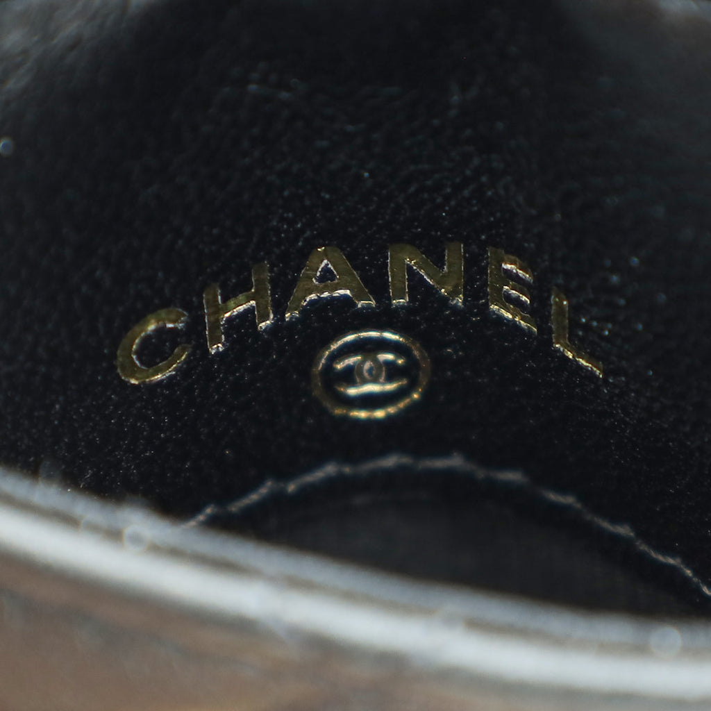 Chanel Black CC Chanel 19 Card Holder on Chain