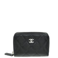 Chanel Black CC Classic Zipped Coin Purse
