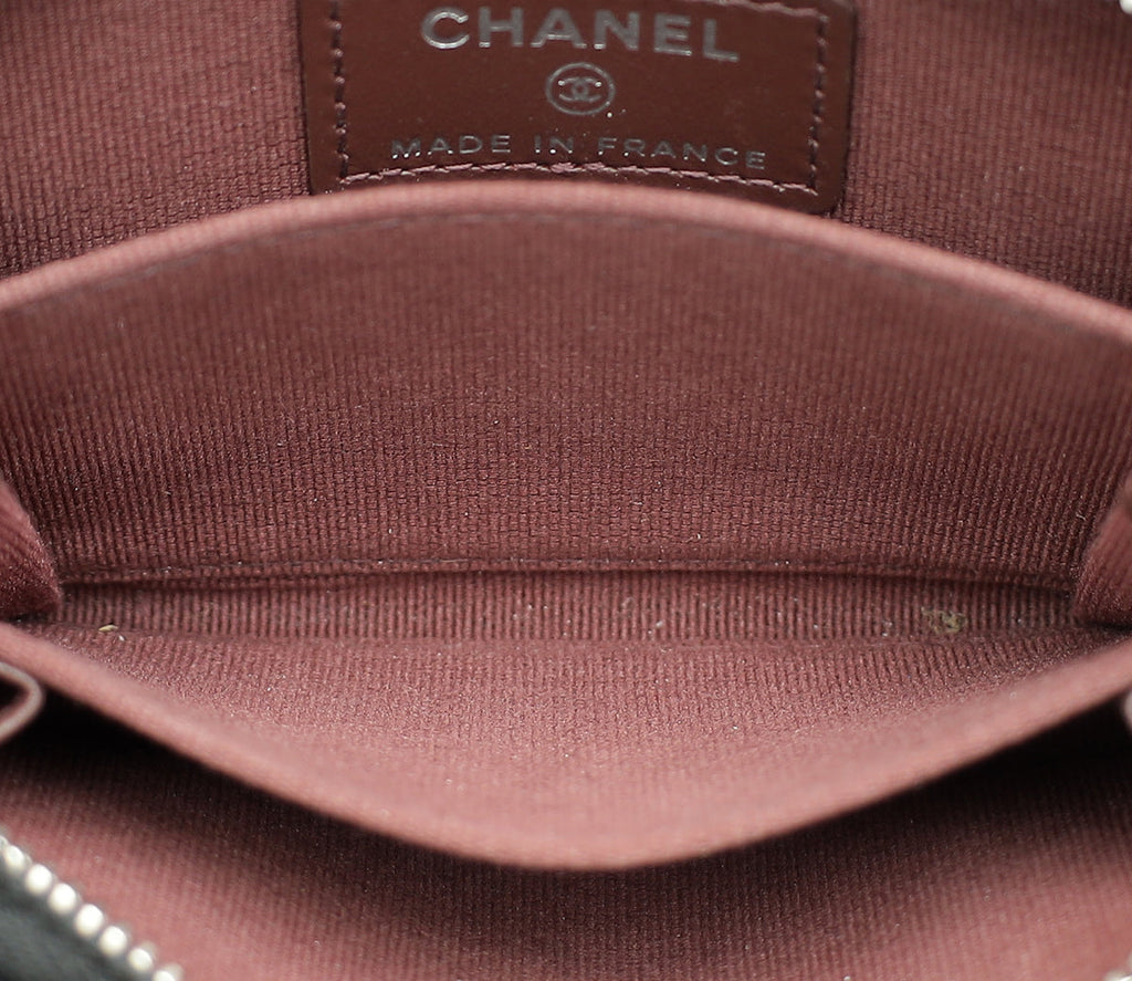 Chanel Black CC Classic Zipped Coin Purse
