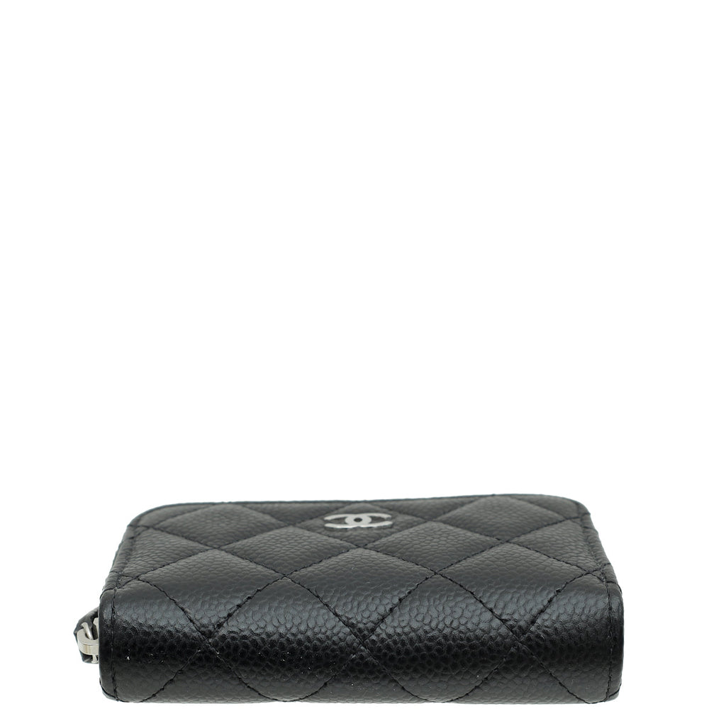 Chanel Black CC Classic Zipped Coin Purse