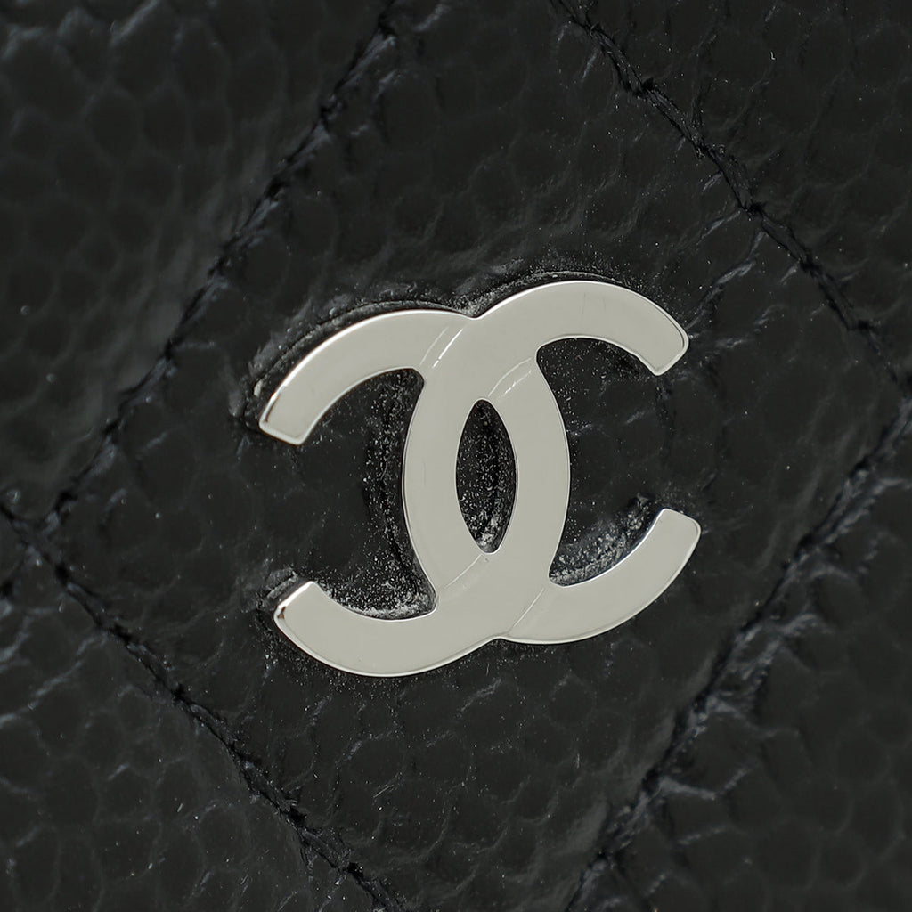 Chanel Black CC Classic Zipped Coin Purse