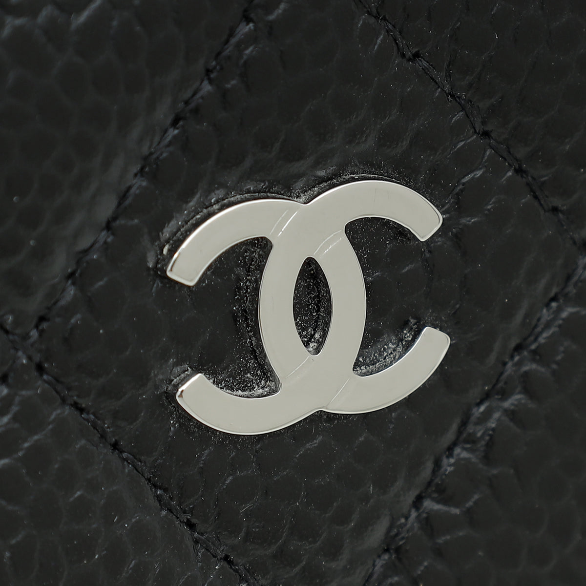 Chanel Black CC Classic Zipped Coin Purse