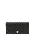 Chanel Black L Yen Wallet