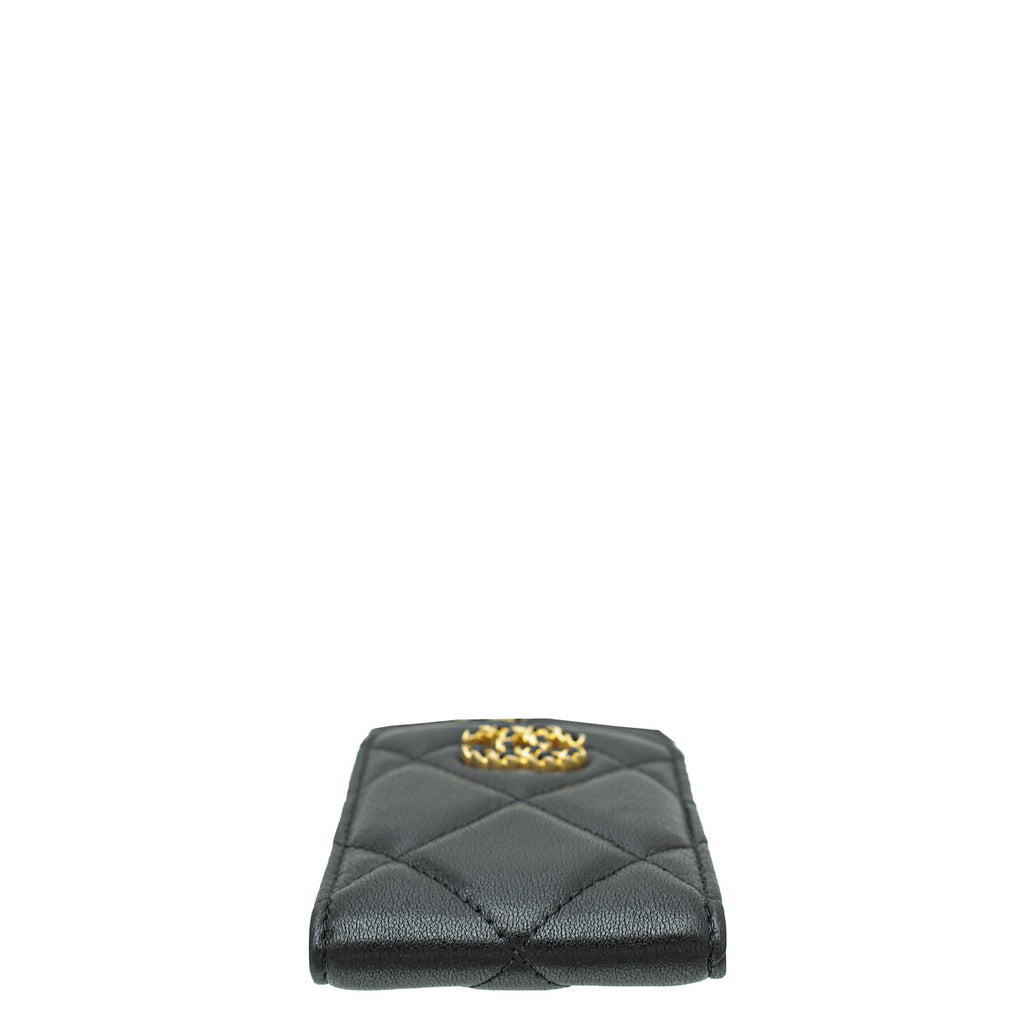 Chanel Black 19 Luggage Tag