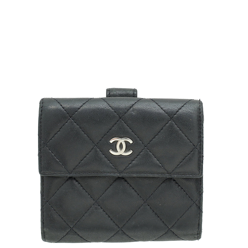 Chanel Black CC French Wallet