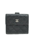 Chanel Black CC French Wallet