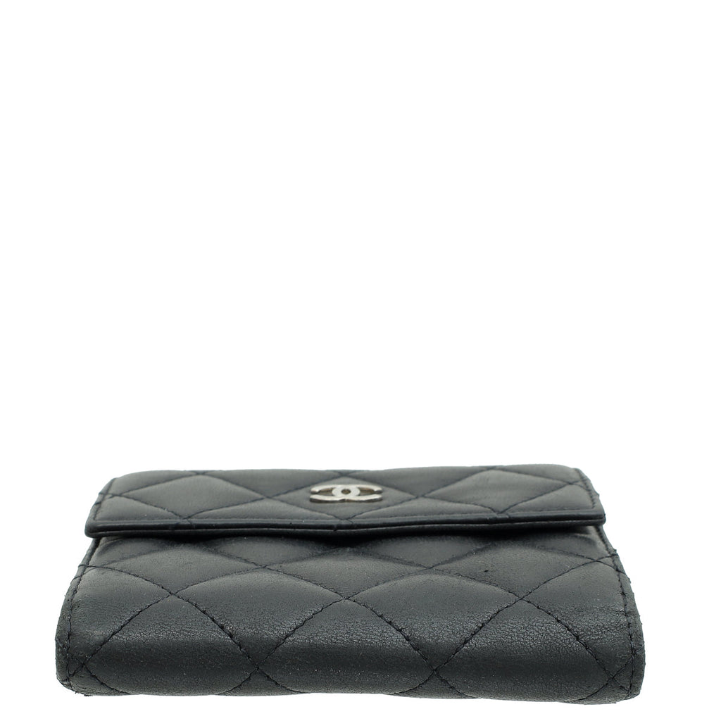 Chanel Black CC French Wallet