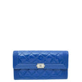 Chanel Blue Le Boy Long Flap Wallet