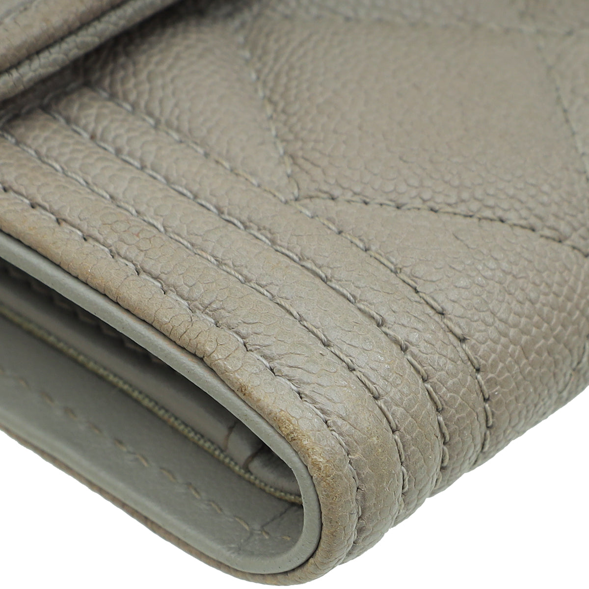 Chanel Gray Boy Medium Wallet
