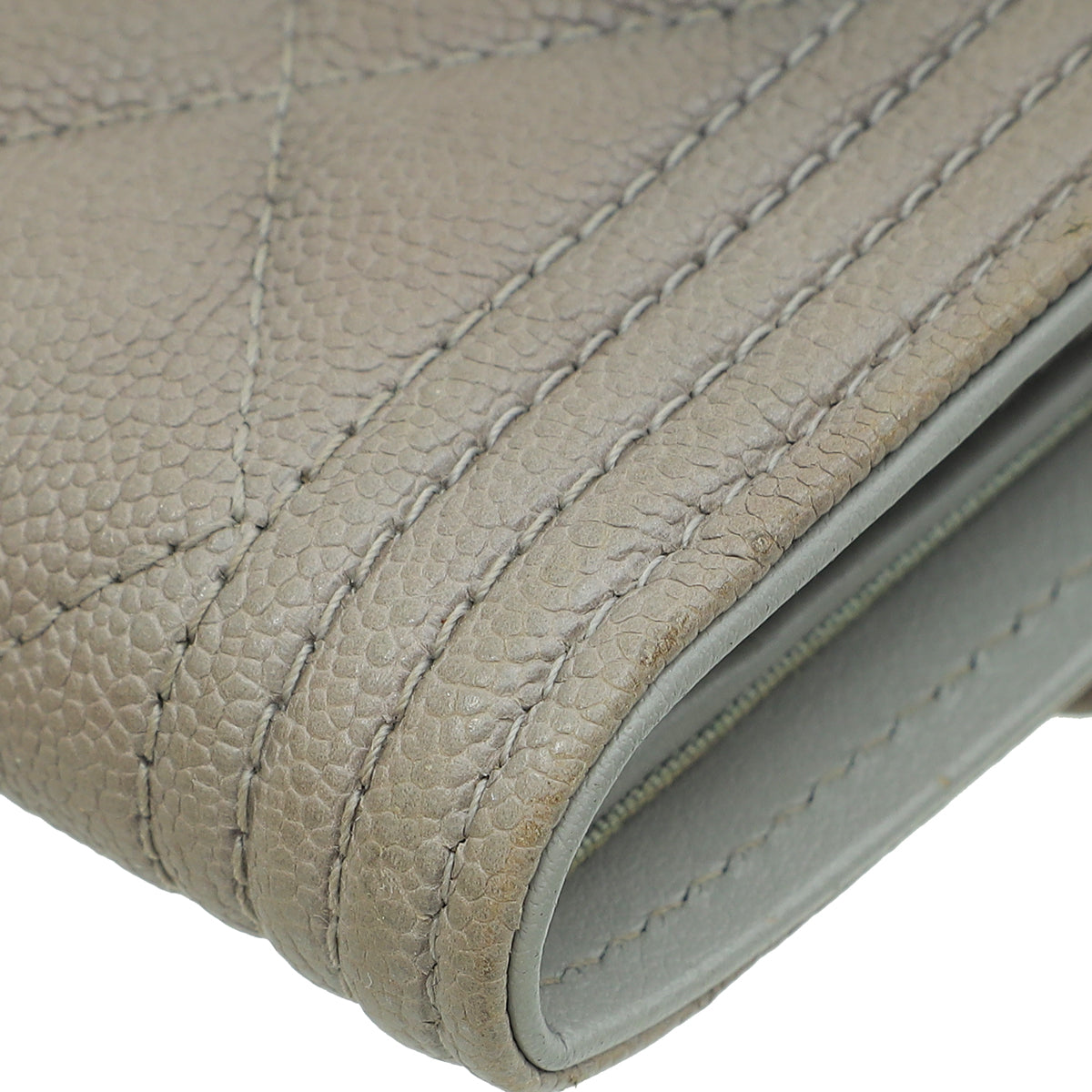 Chanel Gray Boy Medium Wallet