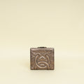 Chanel Metallic Bronze Ligne Cambon Compact French Purse Wallet