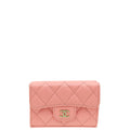 Chanel Light Pink CC Classic Small Flap Wallet