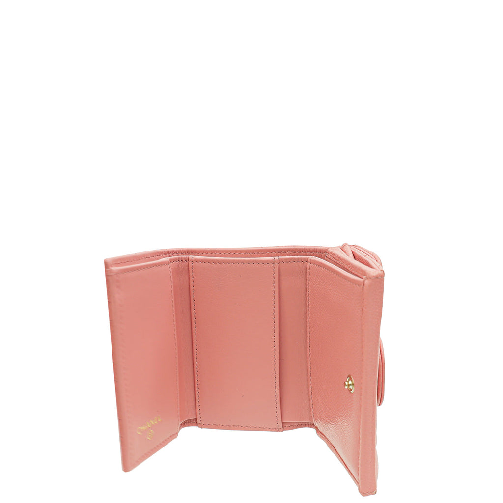 Chanel Light Pink CC Classic Small Flap Wallet