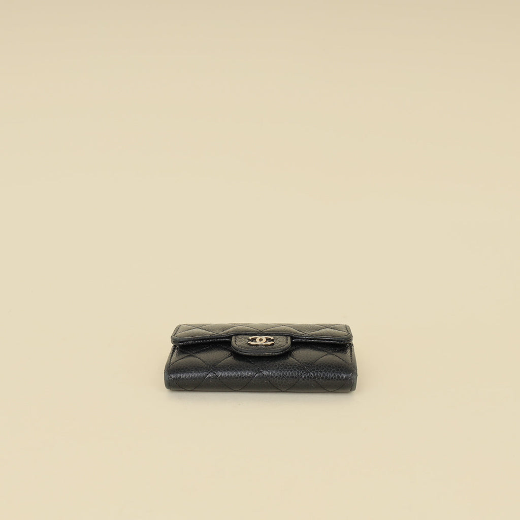 Chanel Black CC Classic Flap Card Holder