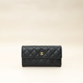 Chanel Black CC Classic Flap Long Wallet