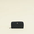 Chanel Black Classic Zipped Long Wallet