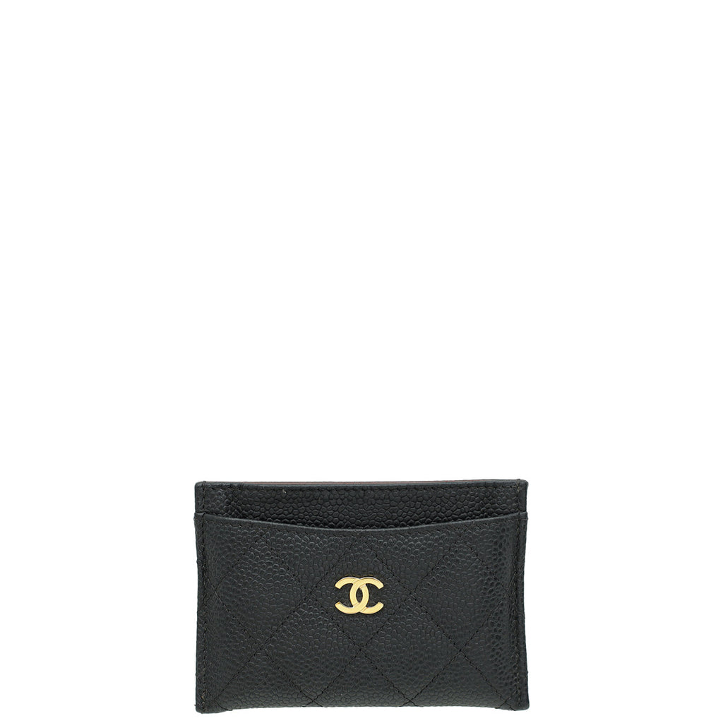 Chanel Black CC Classic Card Holder