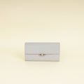 Chanel Grey CC Box Flap Wallet