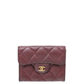 Chanel Burgundy Classic Small Wallet