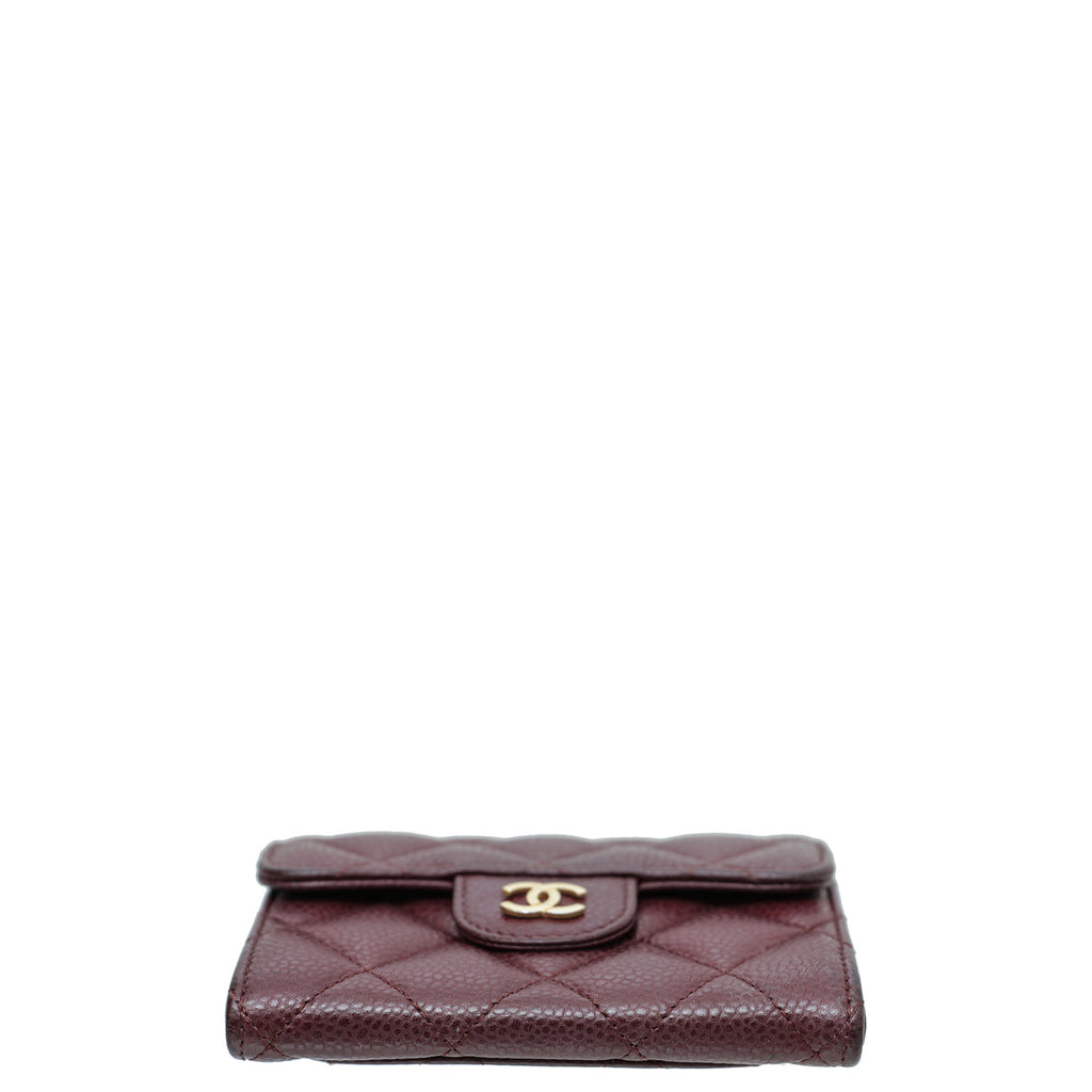 Chanel Burgundy Classic Small Wallet