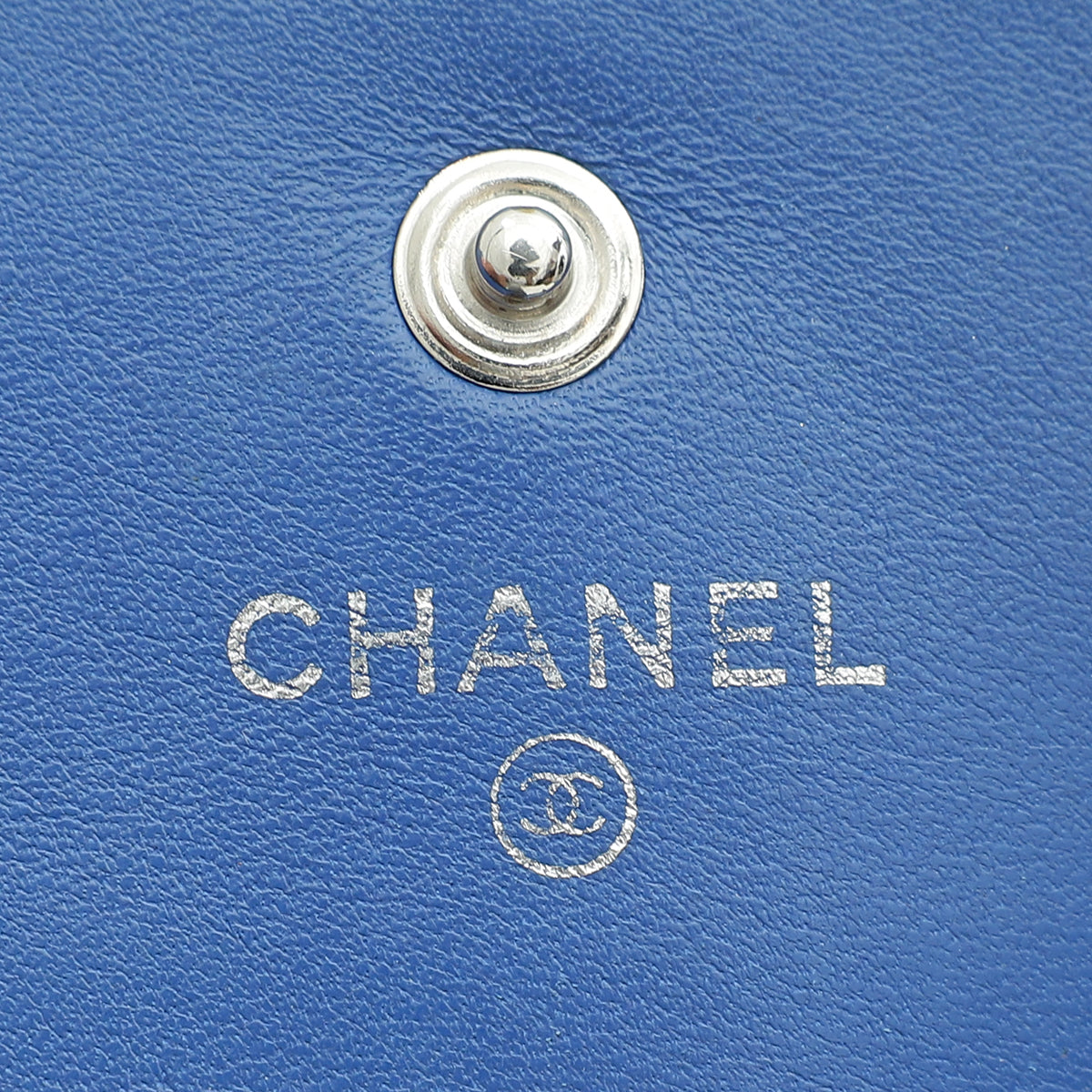 Chanel Blue CC Classic Flap Long Wallet