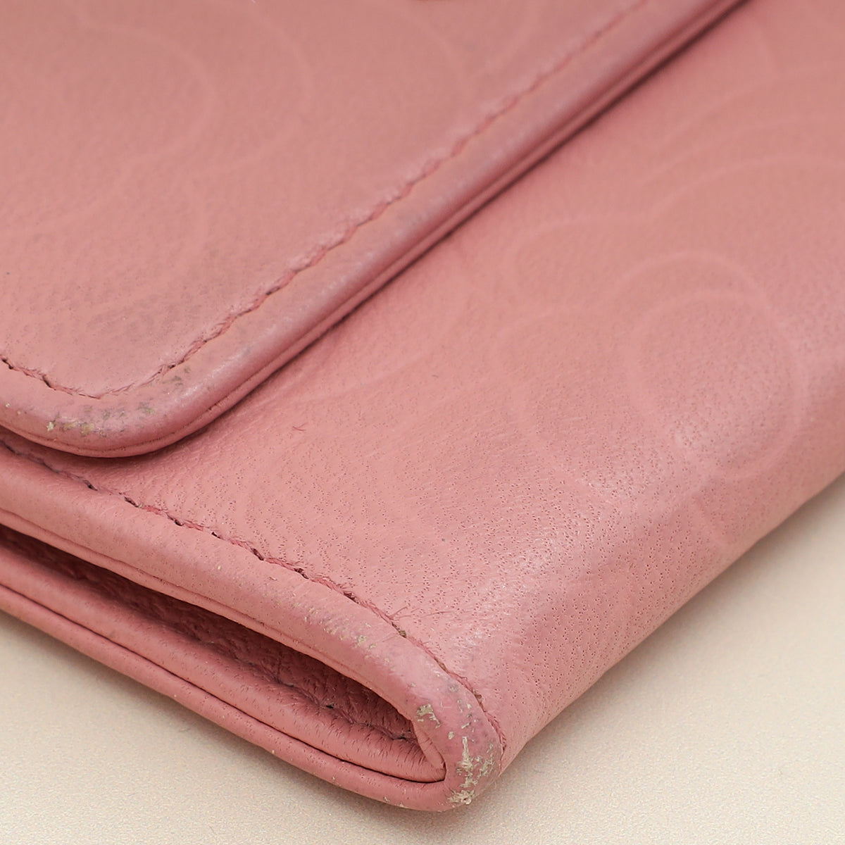 Chanel Pink CC Camellia Flower Small Flap Wallet