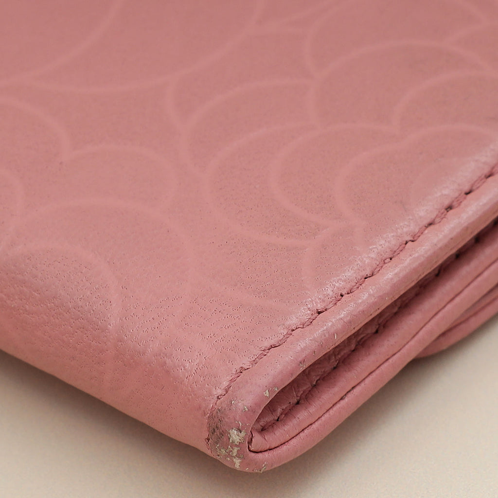 Chanel Pink CC Camellia Flower Small Flap Wallet