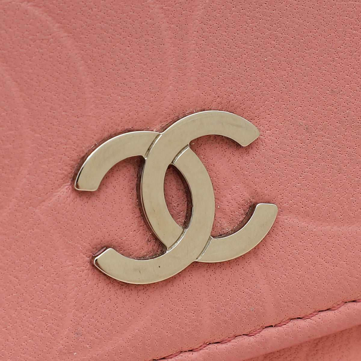 Chanel Pink CC Camellia Flower Small Flap Wallet