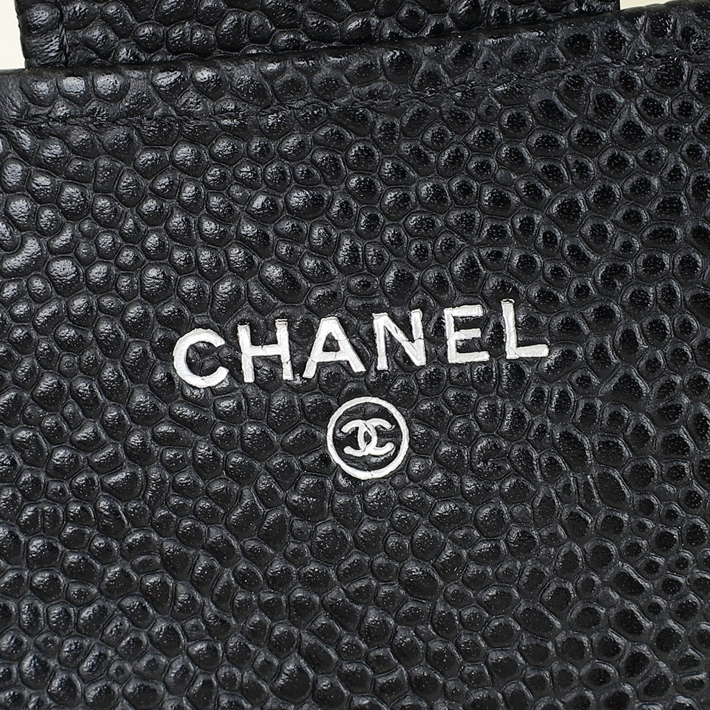 Chanel Black CC Classic Long Wallet