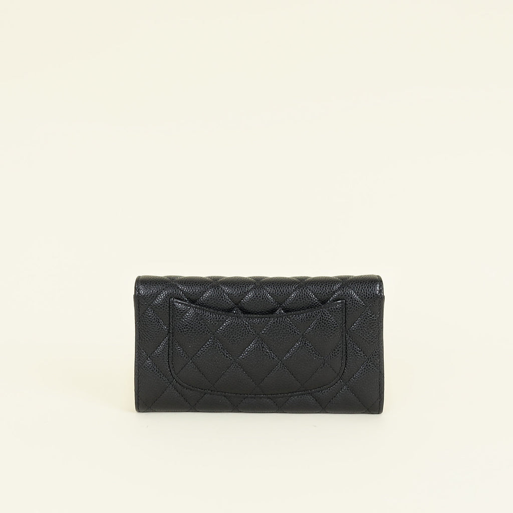Chanel Black CC Classic Long Wallet