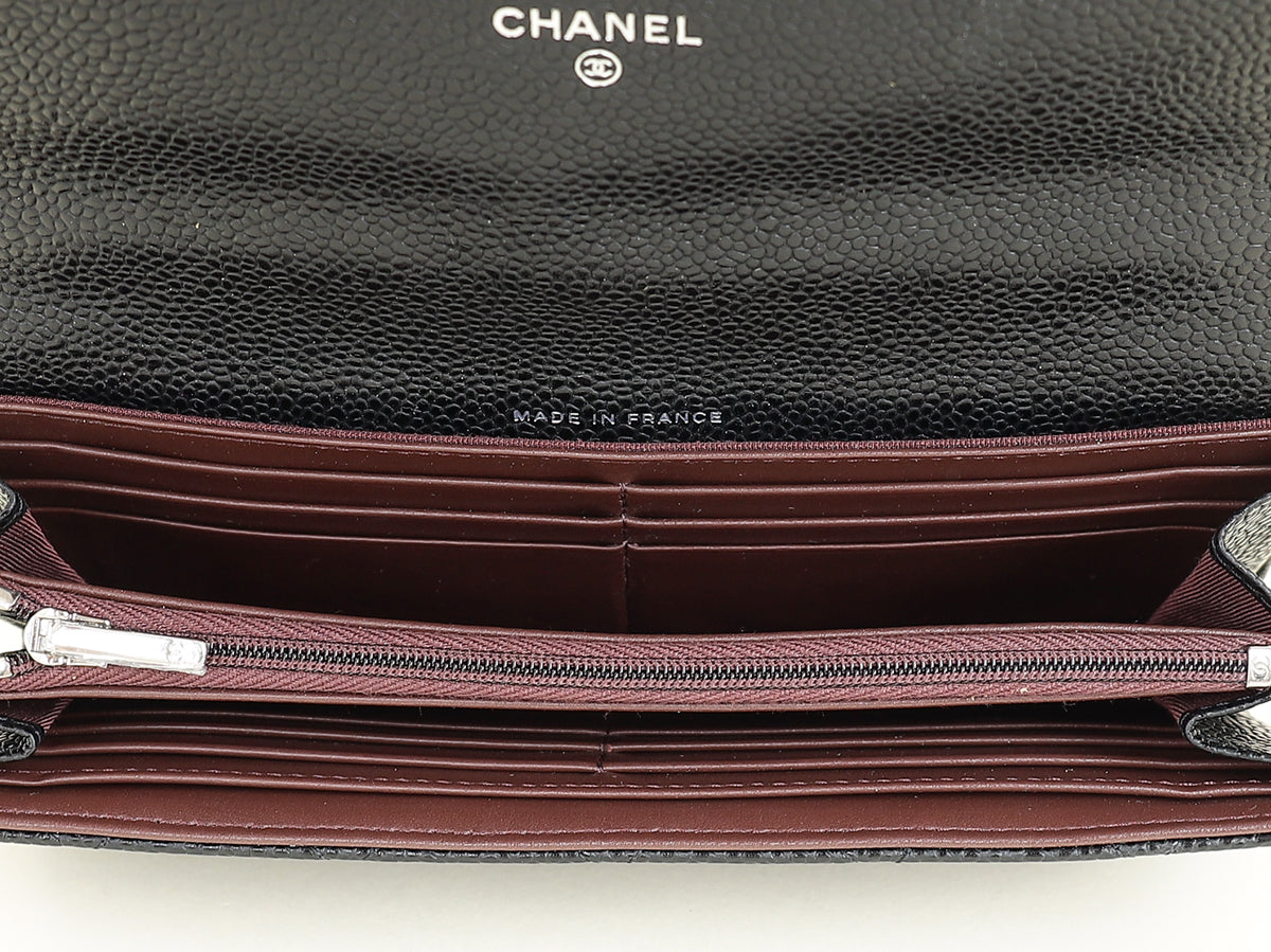 Chanel Black CC Classic Long Wallet