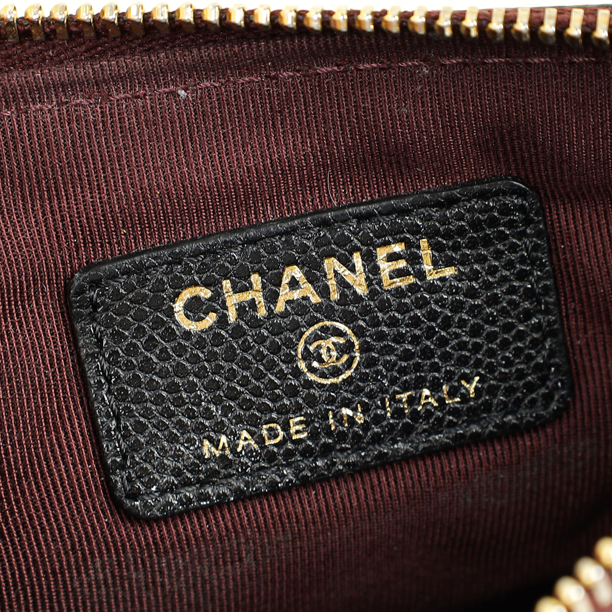 Chanel Black Classic Small Zipped Pouch