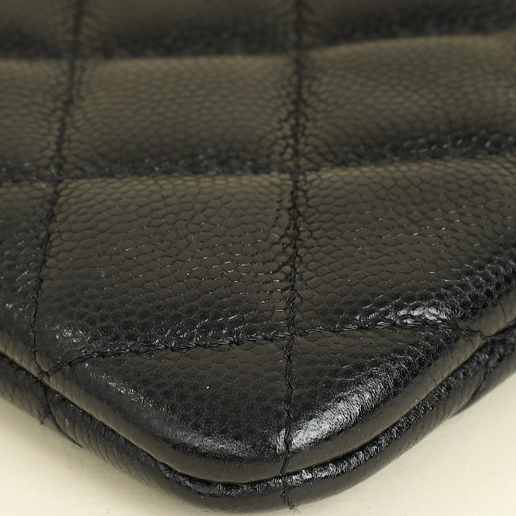 Chanel Black Classic Small Zipped Pouch