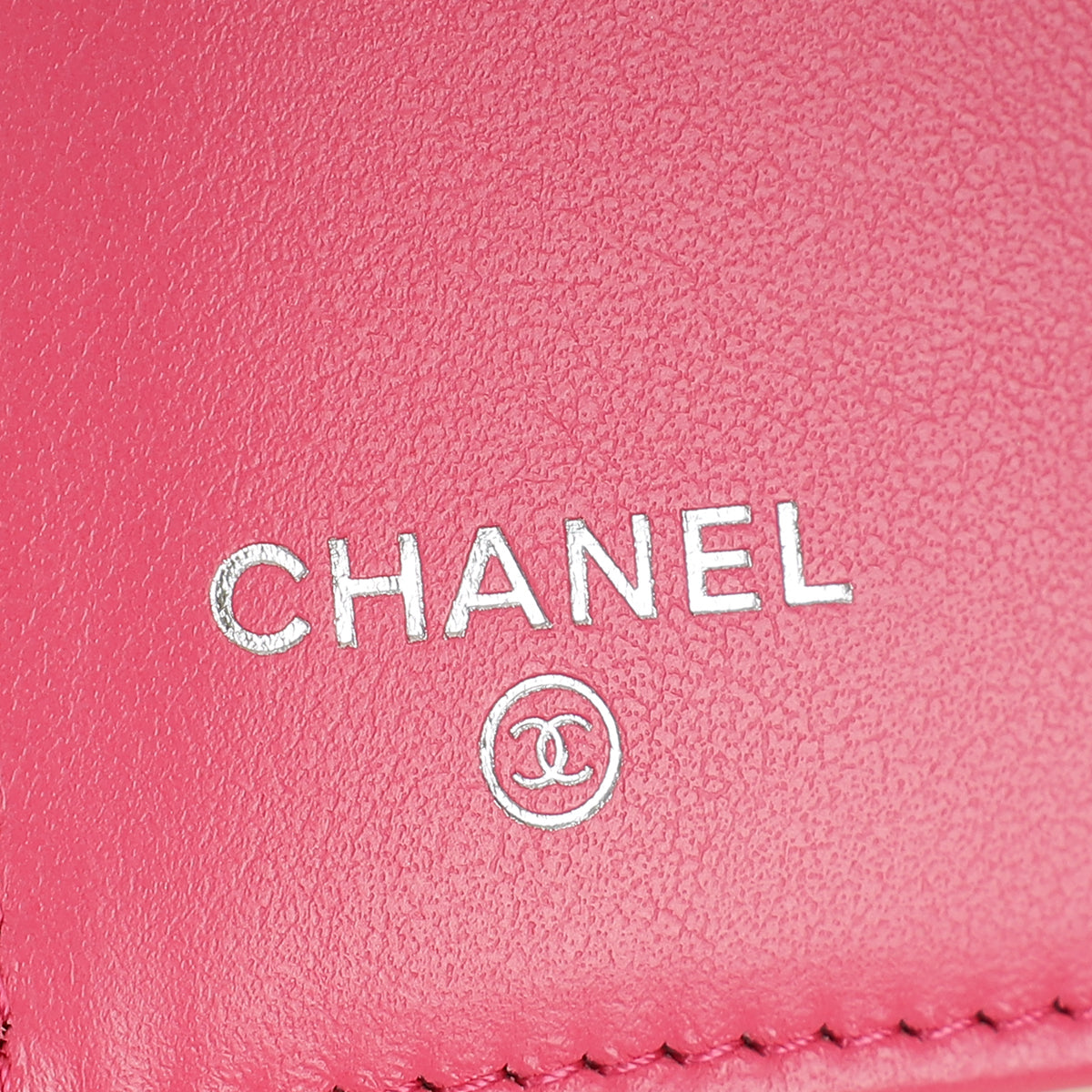 Chanel Dark Pink CC 19 Flap Card Holder Wallet