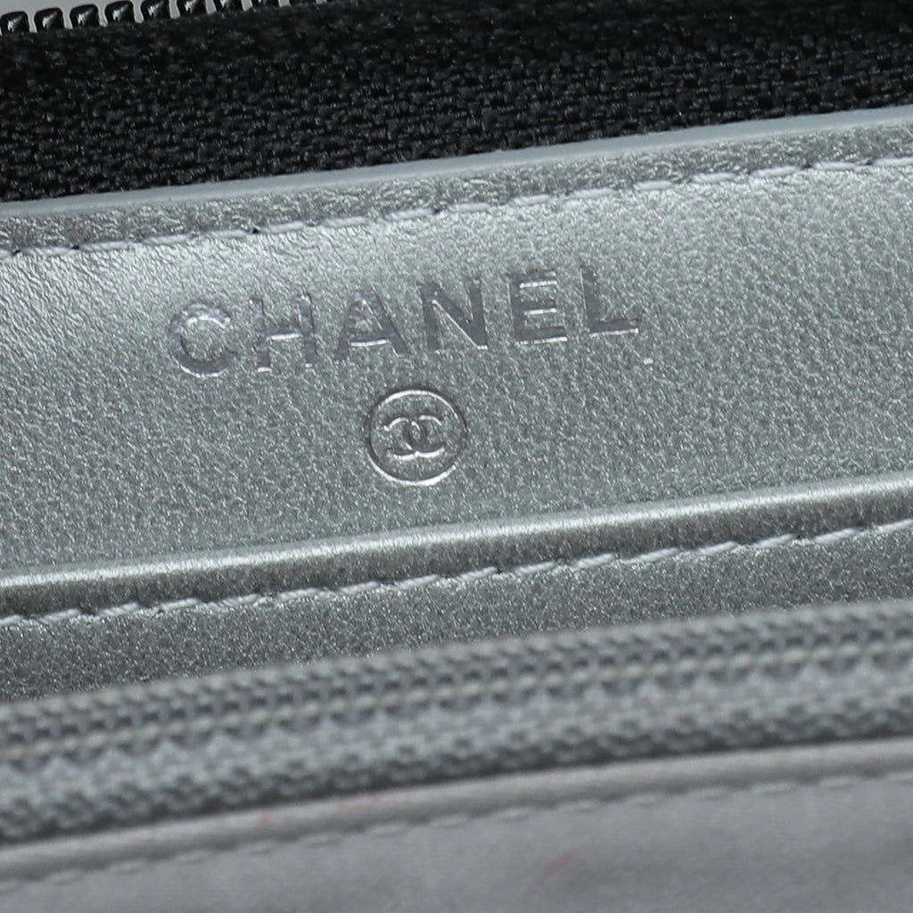 Chanel CC Camellia Flower Zip Around Wallet