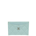 Chanel Sky Blue CC Classic Card Holder