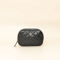Chanel Black Curvy Cosmetic Small Pouch