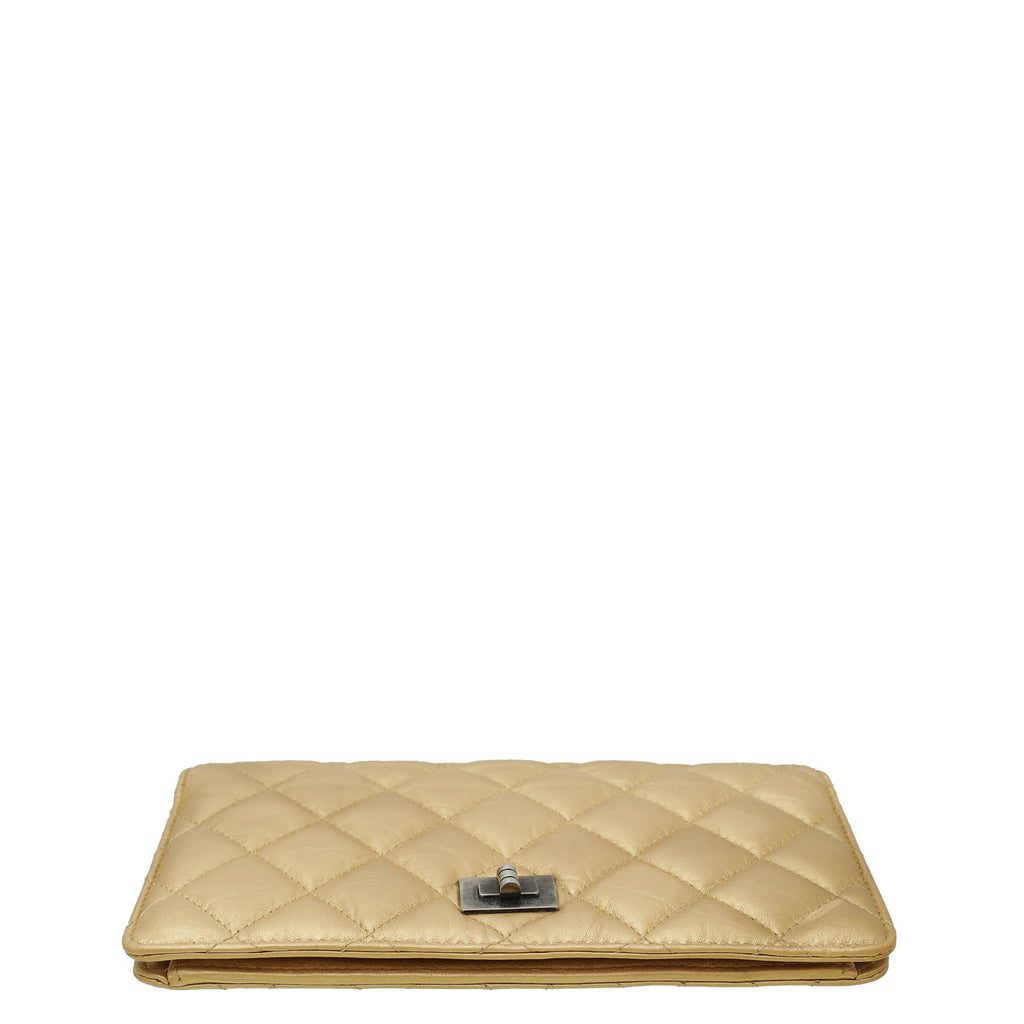 Chanel Gold Reissue Yen Aged Wallet