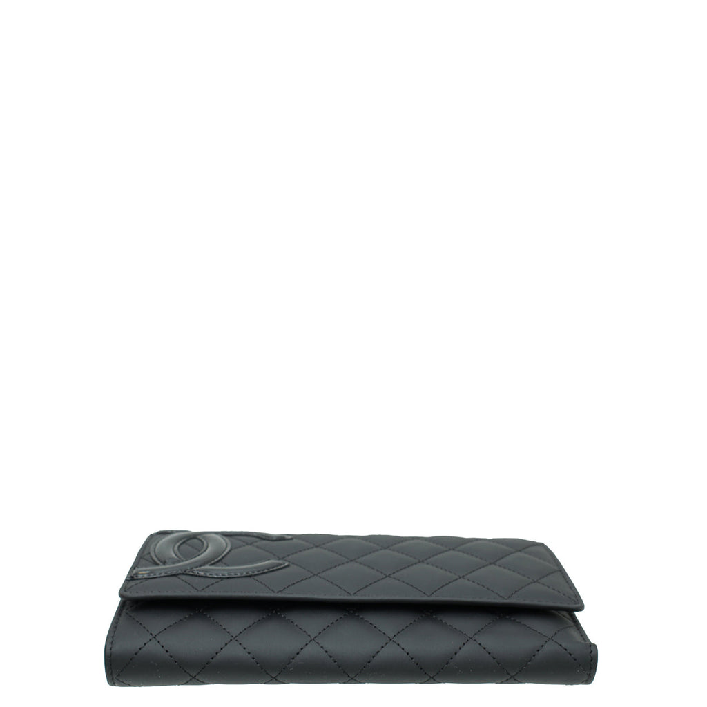 Chanel Black CC Cambon Organizer Large Wallet