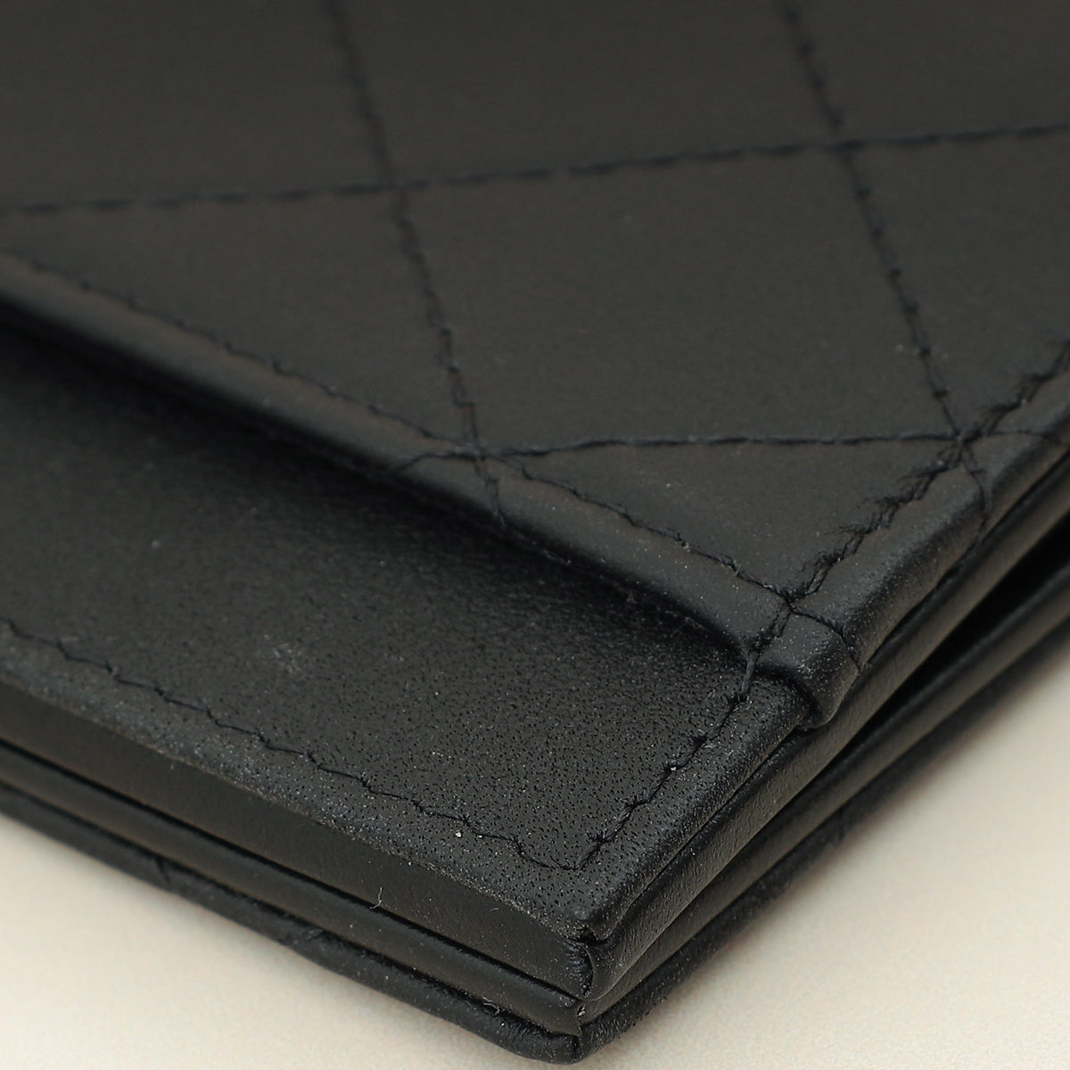 Chanel Black Quilted CC Card Holder