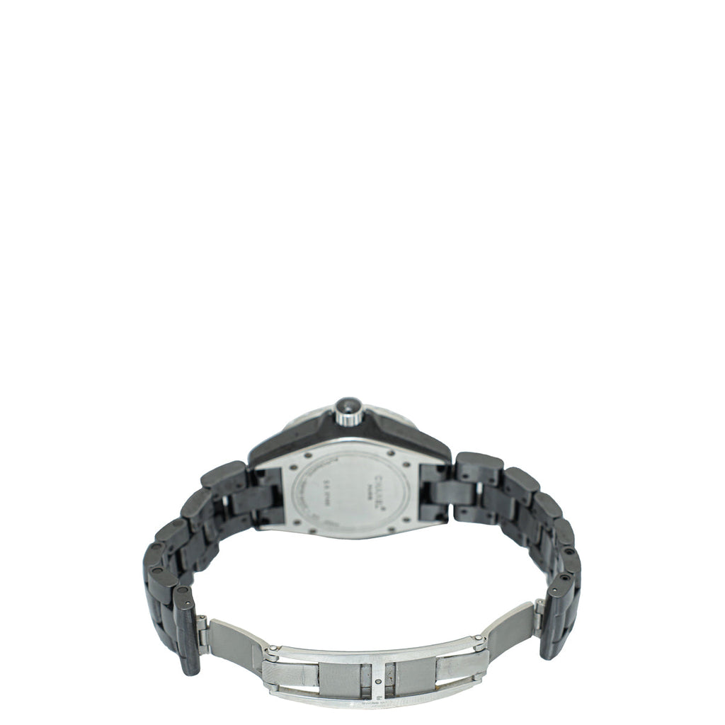 Chanel Black Ceramic Steel Diamond J12 Automatic 39mm Watch
