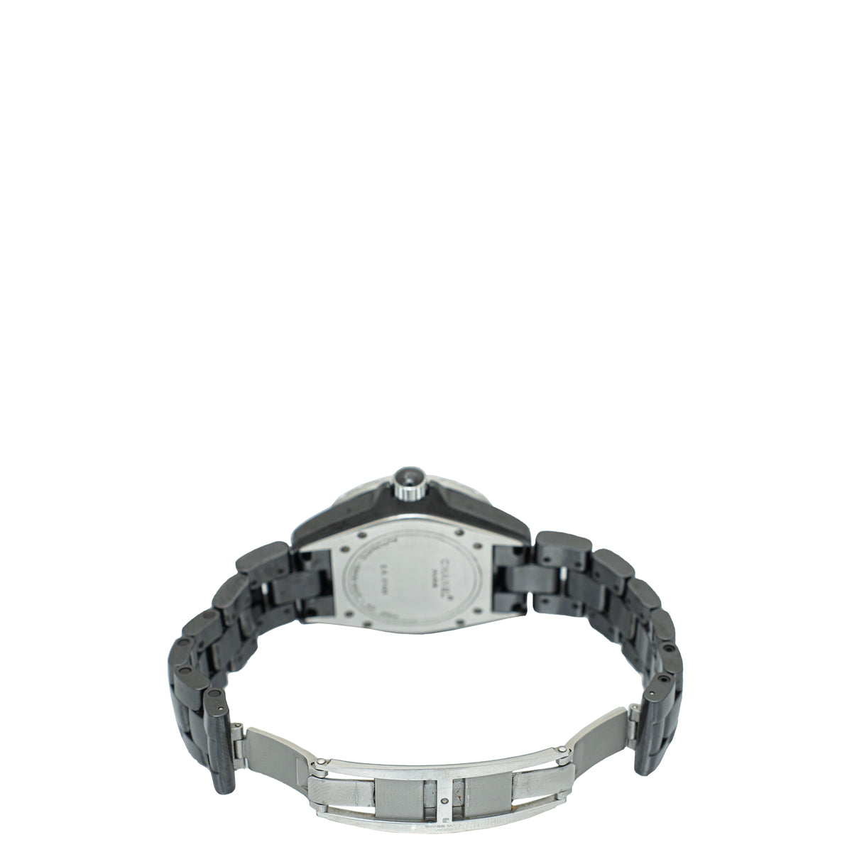 Chanel Black Ceramic Steel Diamond J12 Automatic 39mm Watch